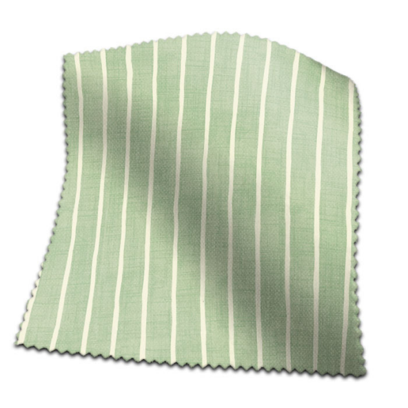 Swatch of Pencil Stripe Lemongrass by Voyage