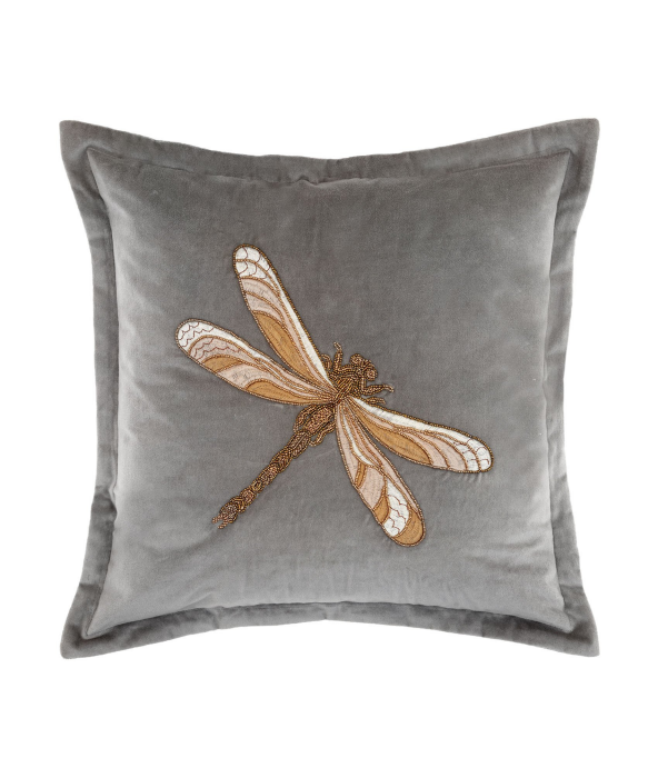 Aria Grey Velvet Cushion