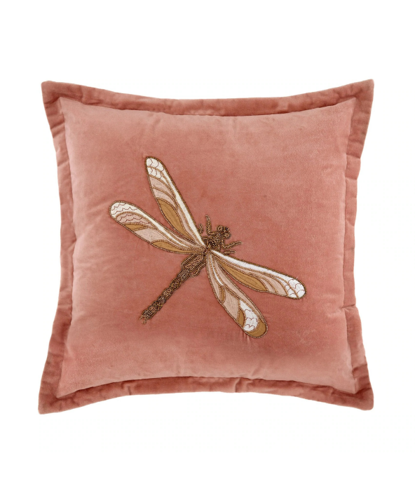 Aria Pink Velvet Cushion
