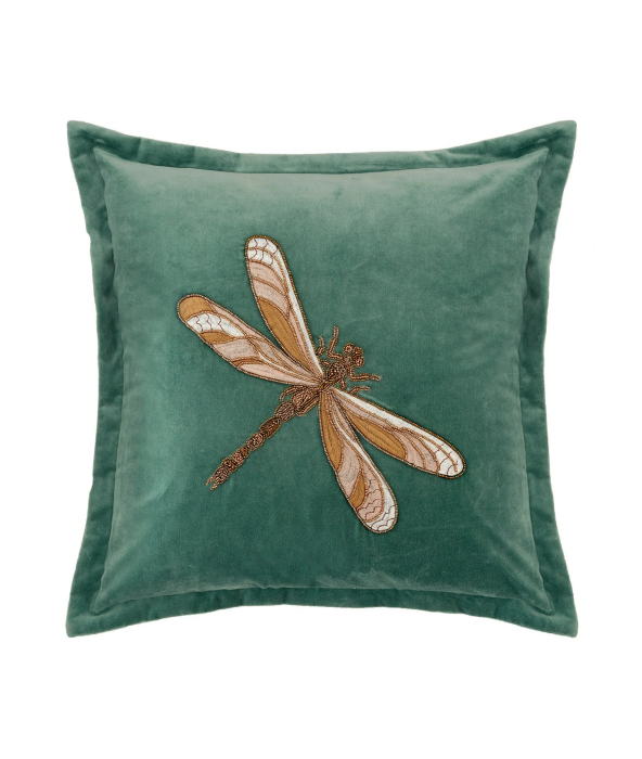 Aria Teal Velvet Cushion