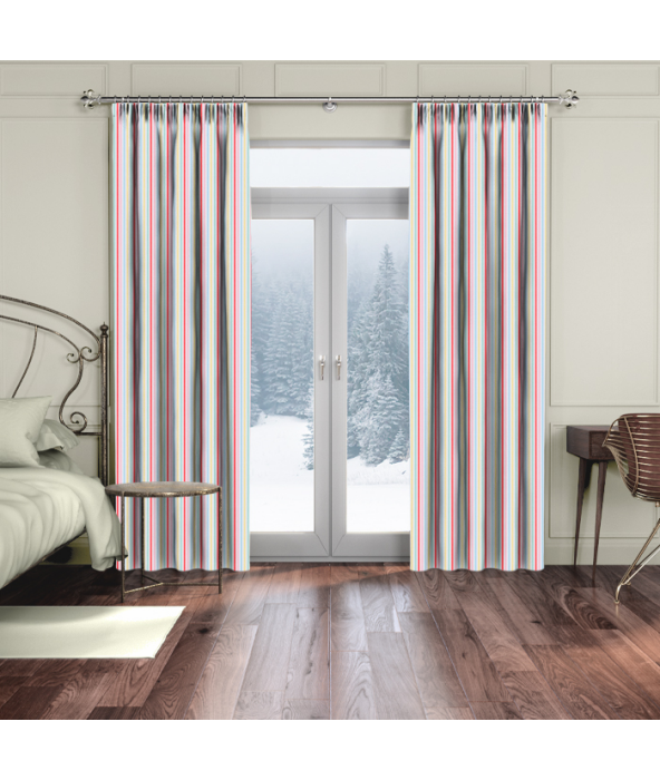 Curtains in Mid Stripe Candy