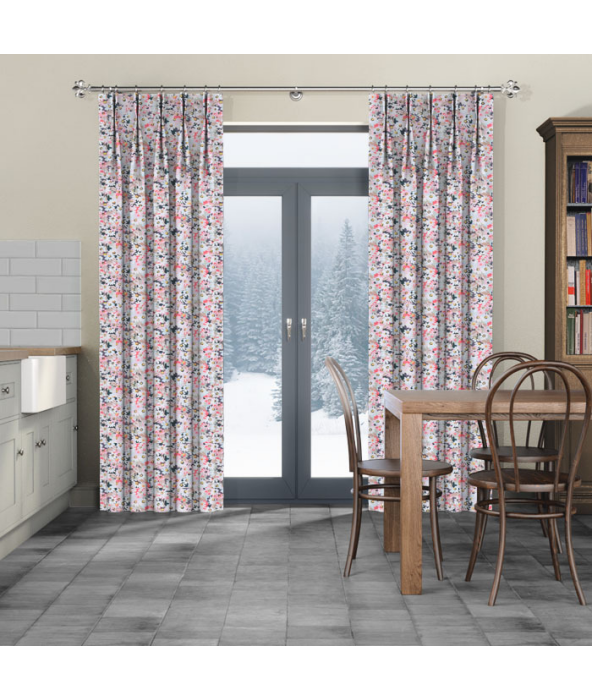 Painted Daisy Multi Curtains