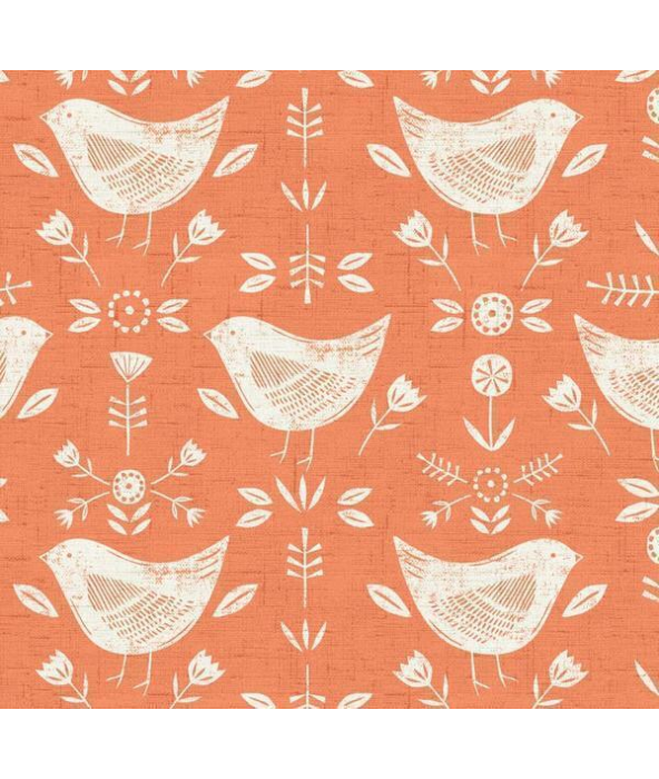 Narvik Burnt Orange Fabric Flat Image