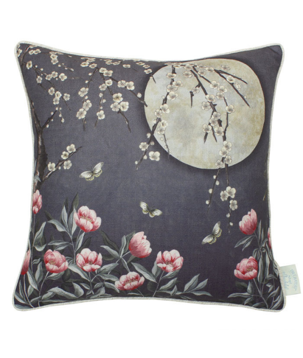 Moonlight Midnight Blue Cushion