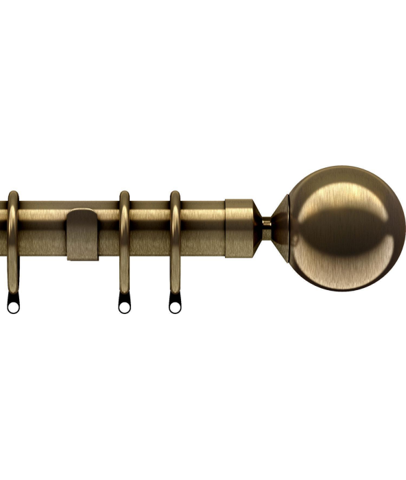 Speedy Products Nikola IDC 28mm Curtain Pole Antique Brass