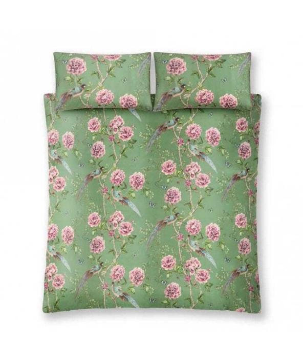 Paloma Faith Vintage Chinoiserie Jade Bedding