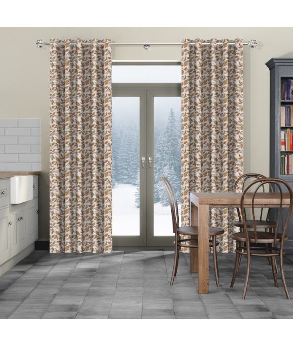 Curtains in Vercelli Ochre