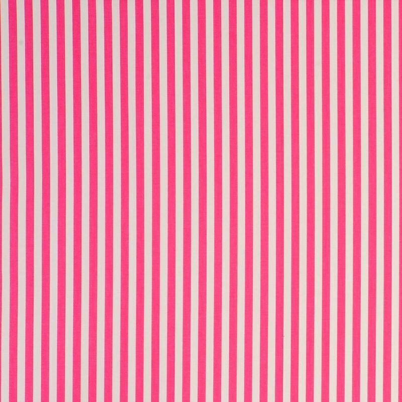 Made To Measure Curtains Party Stripe, Raspberry Striped Curtains
