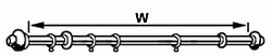 Measuring a curtain pole