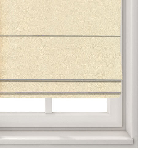 Suede Cream Roman Blind