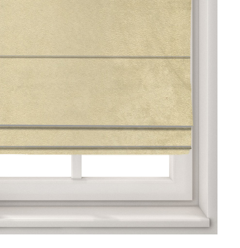 Suede Mushroom Roman Blind